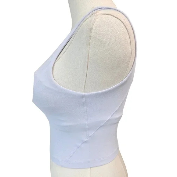 Lululemon Align Tank Light Blue V Neck Cropped Yoga Athletic Top Size 2 - Picture 7 of 9